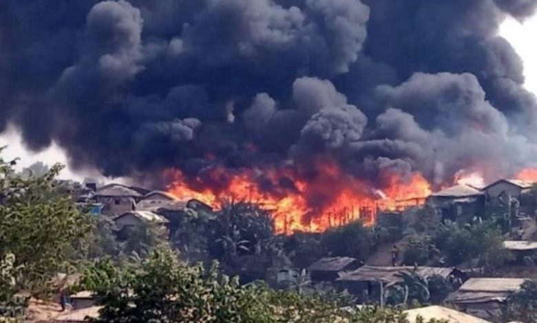 बंगलादेशमा रोहिङ्ग्या बस्ने शिविरमा आगलागी, एक हजार बढी घर जलेर नष्ट