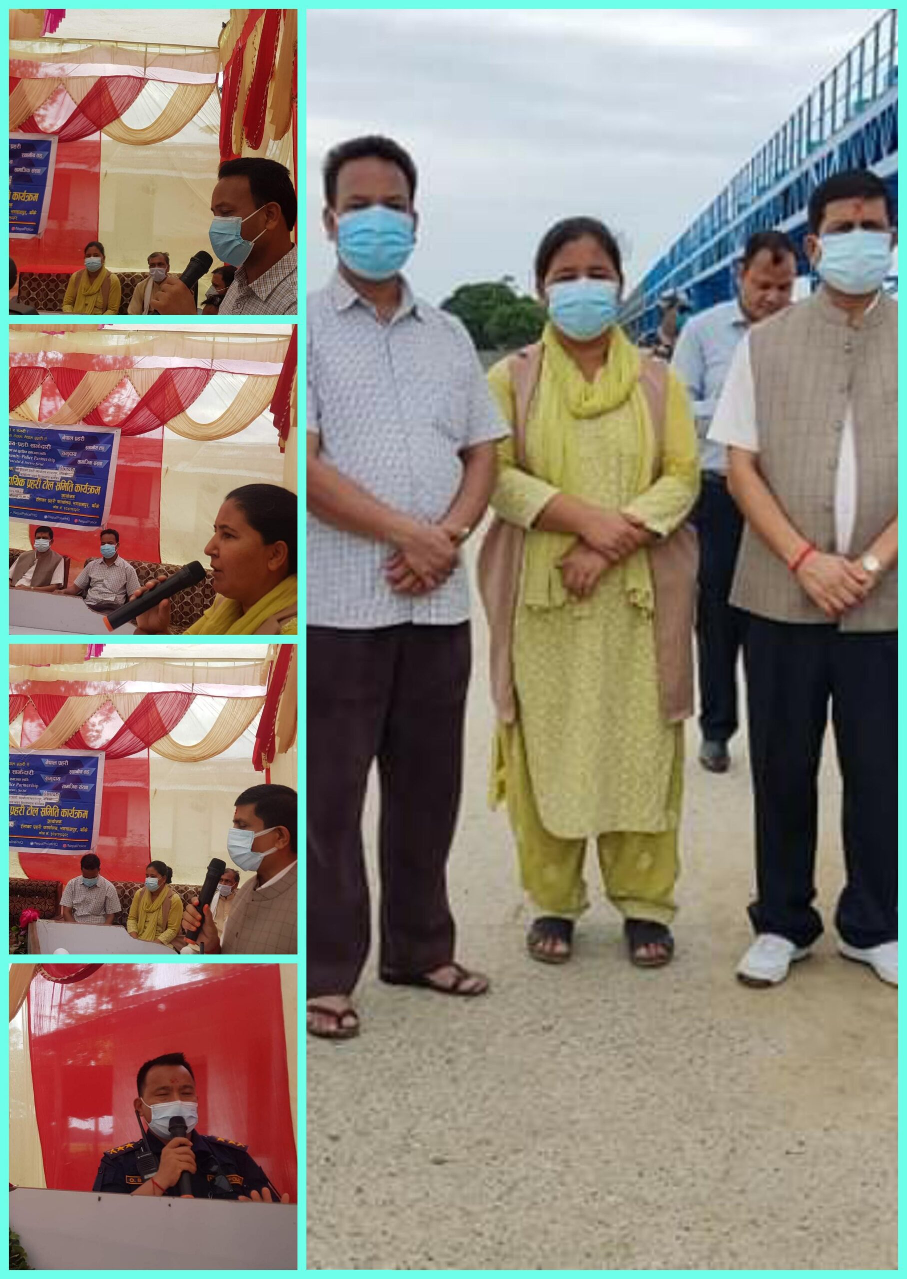 मटेहियामा प्रहरी कार्यालय उद्घाटन, संघीय सांसद अथक द्वारा प्रदेश सांसद नमुनाको खुलेरै प्रशंसा