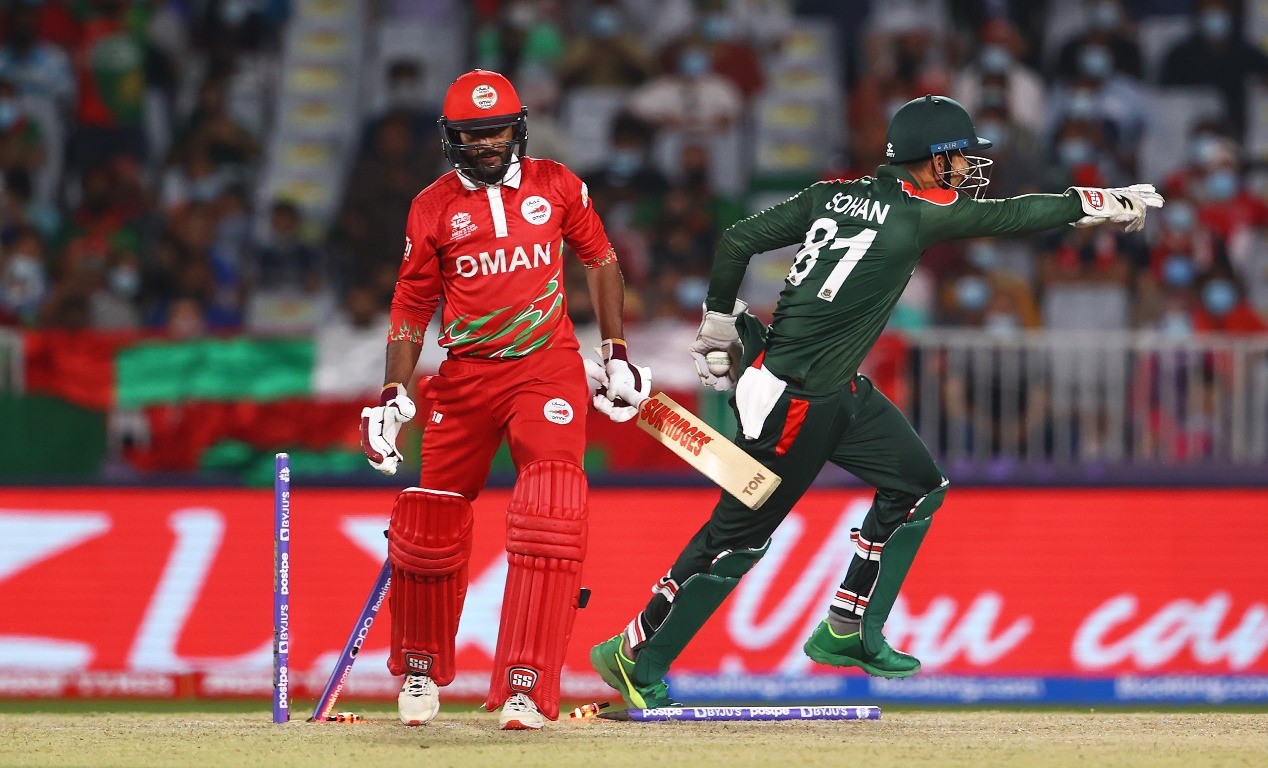 टी–ट्वान्टी विश्वकप क्रिकेटमा बंगलादेशले ओमानलाई २६ रनले हरायो