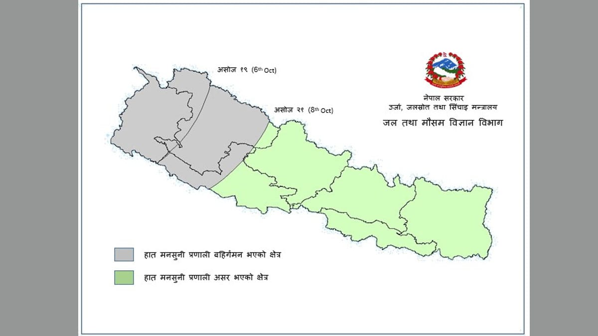 कर्णाली र लुम्बिनीबाट मन्सुन बाहिरियो