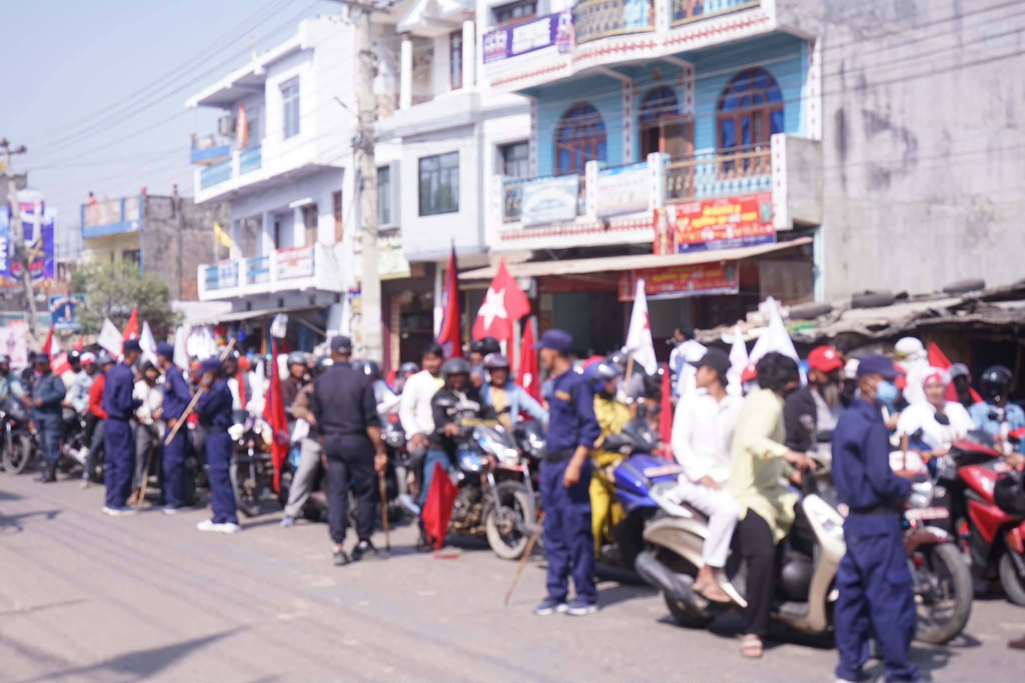 हजारौं मोटरसाइकलसहित नेपालगन्ज परिक्रमा -फागुन २१ अघि बाँके–२ मा बिष्टको शक्तिप्रदर्शन